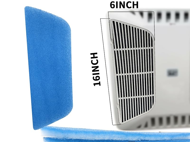 Tikfoam RV AC Filter 6”x 16” RV Air Filters for Air