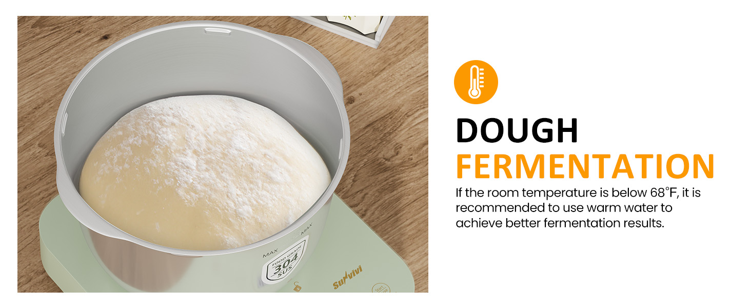 Electric Dough Maker with Ferment Function, Large Capacity