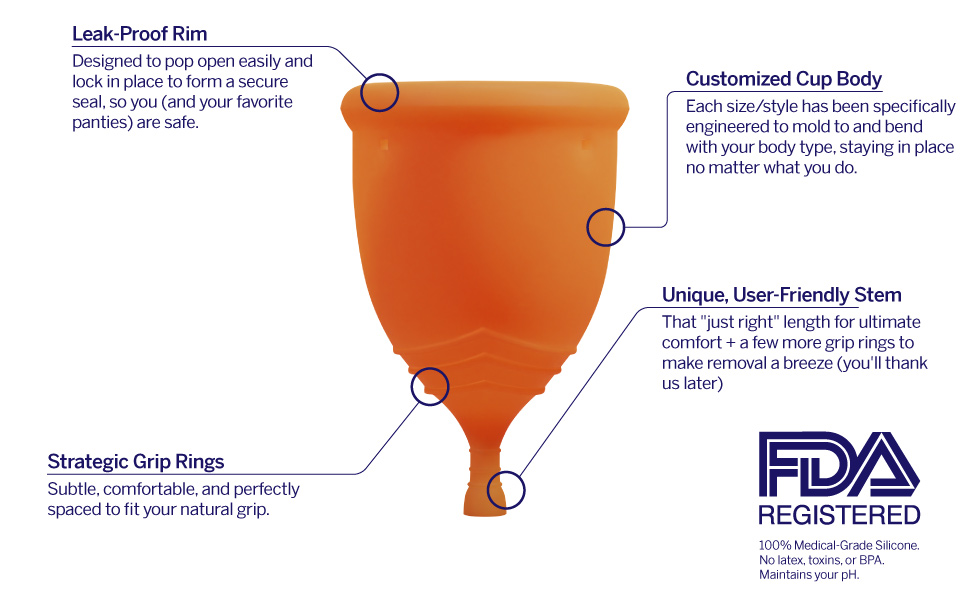 Pixie Menstrual Cup Ranked 1 for Most Comfortable Reusable Period Cup Buy One We
