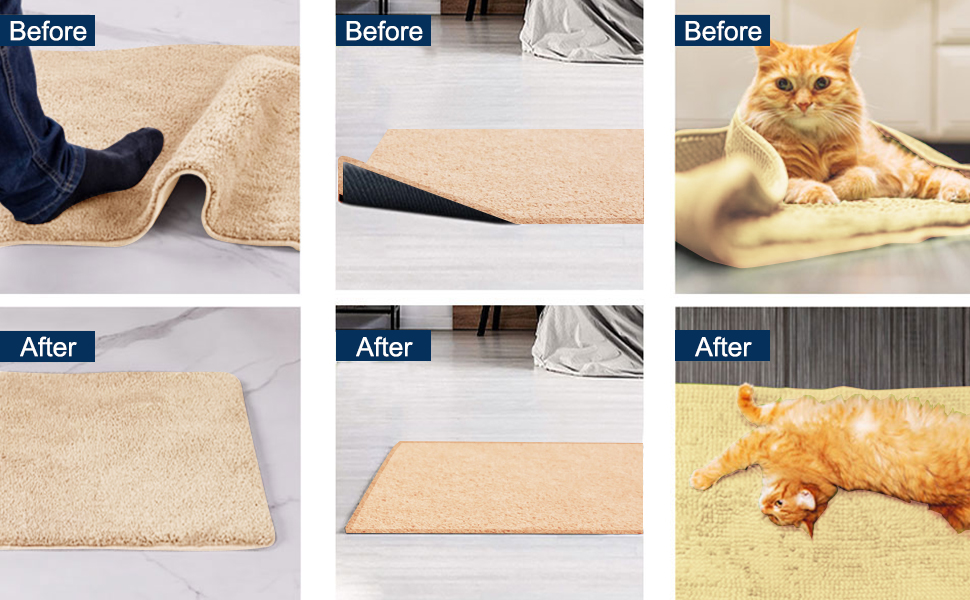 Rug Gripper,12pcs Carpet Tape, Non Slip Rug Pad, Double Sided Anti