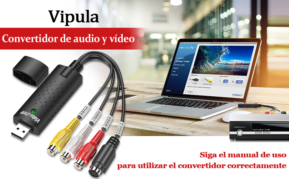 Captura de Video Digital Convertidor USB 2.0, Elgato capturadora VHS
