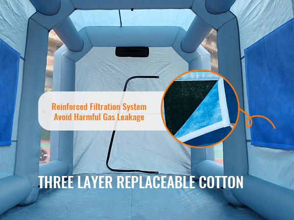 inflatable paint spray booth