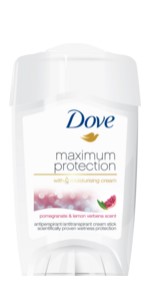 Dove Maximum Protection Pomegranate & Lemon Verbena Anti-Perspirant Cream Stick 45ml, 48h protection
