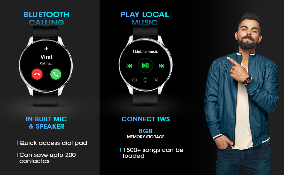 Fire-Boltt Invincible Super Amoled Display Calling Smartwatch