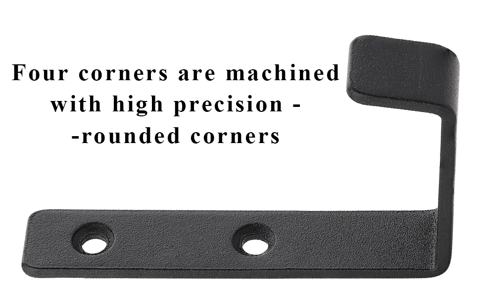 MANMILAI Towel Hooks Heavy Duty Black Wall Hooks Super Thick Pure Metal