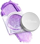 Shimmer Purple Cream Eyeshadow, Moisturizing Metallic Sparkling Ultra-Blendable Purple Glitter Ey...