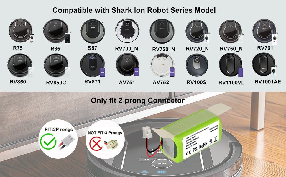 Shark ION Robot R75 battery indicator and charging dock