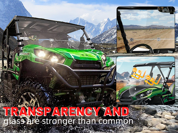 Amazon.com: StarknightMT Teryx Flip Windshield Scratch