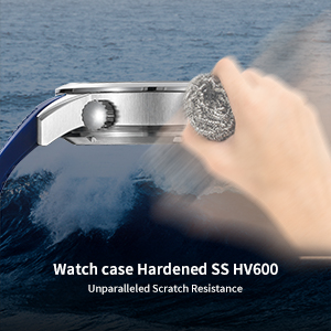 HV600 hardened stainless steel case