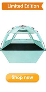 WhiteFang Deluxe XL Pop Up Beach Tent Sun Shade Shelter