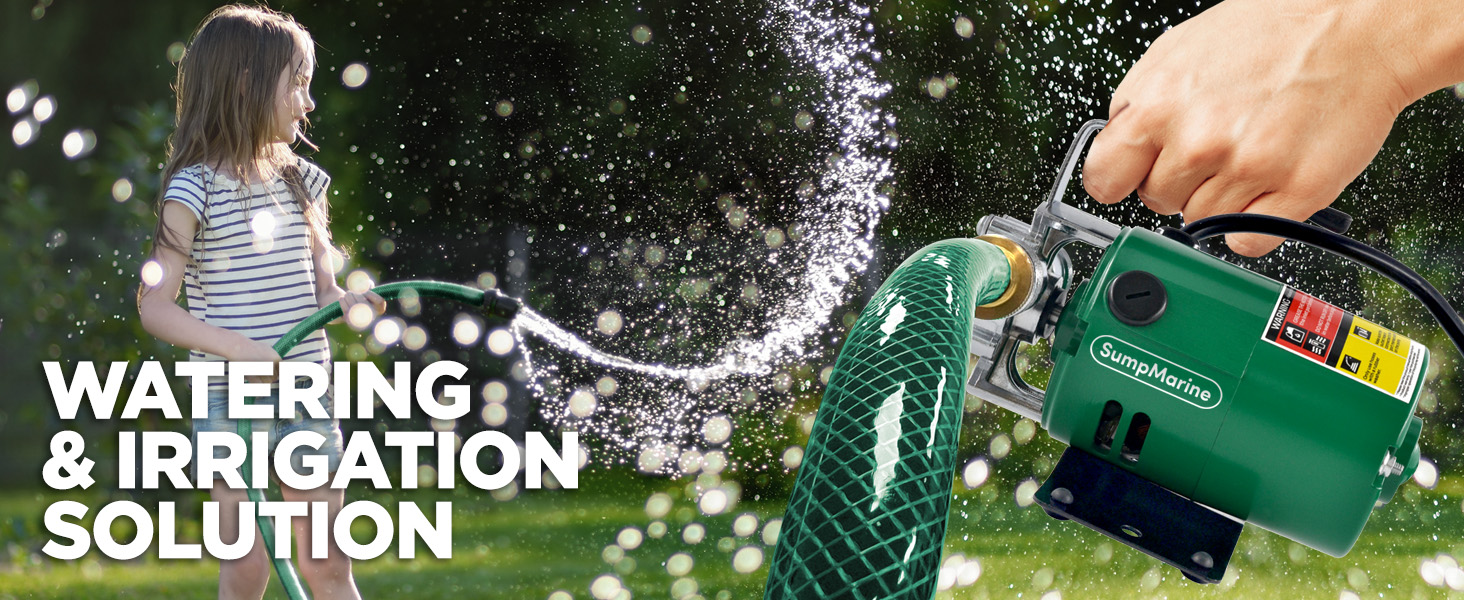 SumpMarine Water Transfer Pump, 115V 330 Gallon Per Hour Portable