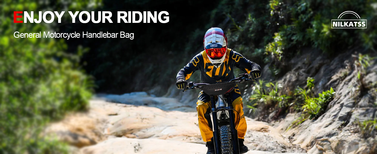 Nilkatss Universal Motorcycle Handlebar Bag, MotorBike Tool