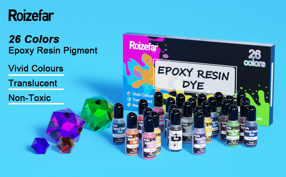Epoxy Resin Pigment 26 Color Liquid Transparent Resin Colorant,Epoxy