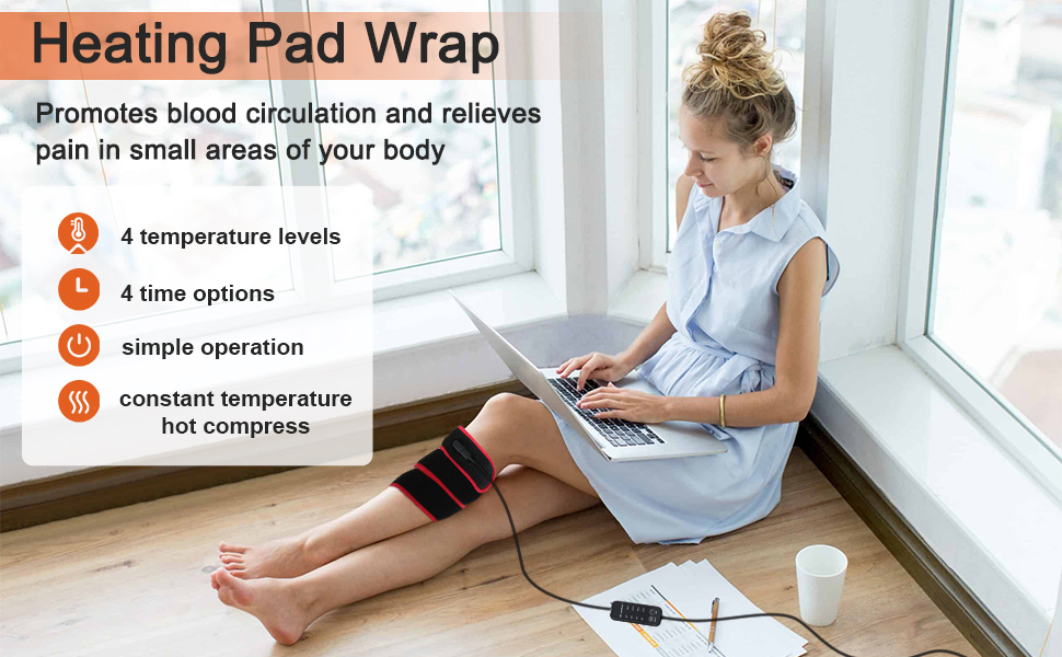 Overvloedi Portable Heating Pad,Heated Pad Hot Therapy Wrap