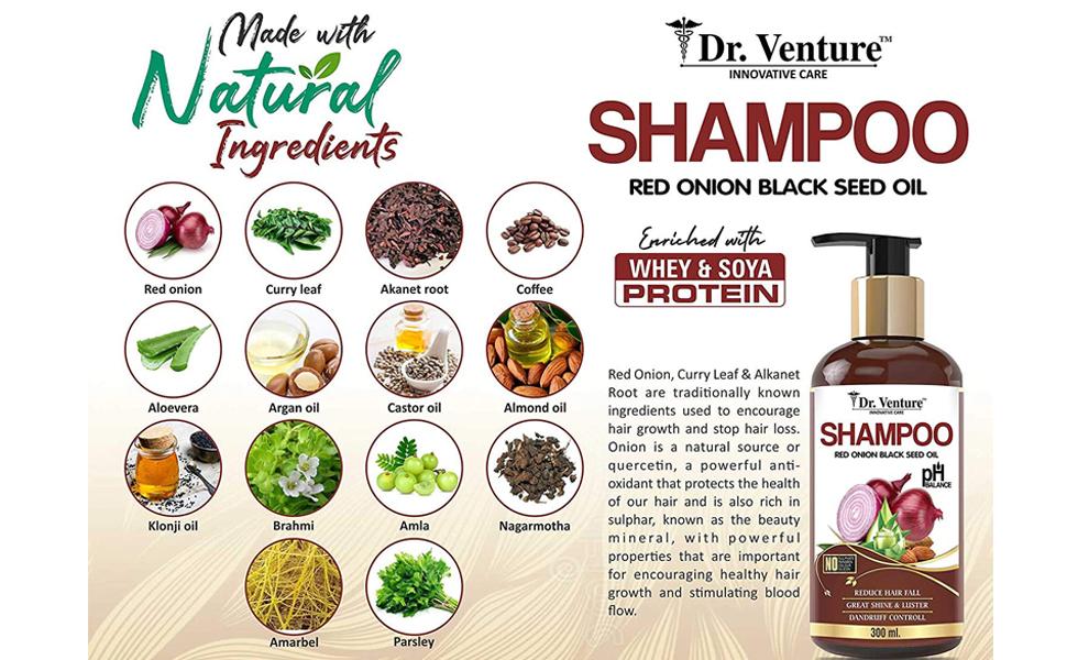 Red Onion Shampoo and oil