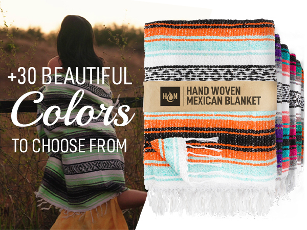 アウトドア寝具 Mojave Mexican Blanket Amazon.com: Authentic Large Handwoven Mexican Blanket - Soft