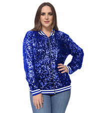 Plus Size Sequin jacket