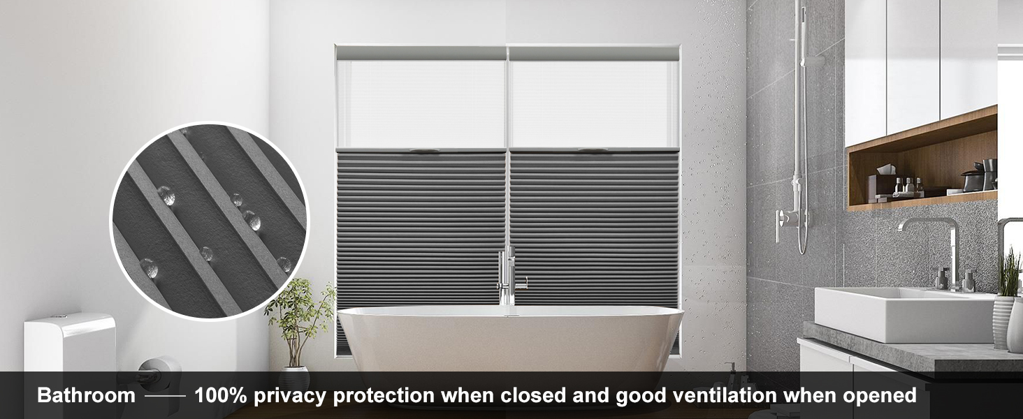 Persilux Custom Blinds Cordless Blackout Cellular Shades for Window