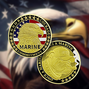 USMC challenge coin