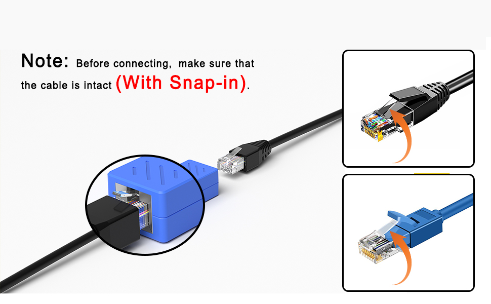 ZUZONG RJ45 Coupler Extension Connector, Cat7 Cat6