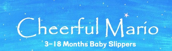 Cheerful Mario baby slippers
