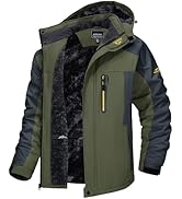 TACVASEN Men's Winter Ski Jacket Waterproof Snow Coats Snowboard Fleece Lining Jacket Warm Parka ...