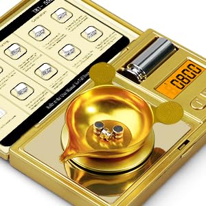 gold digital pocket scale