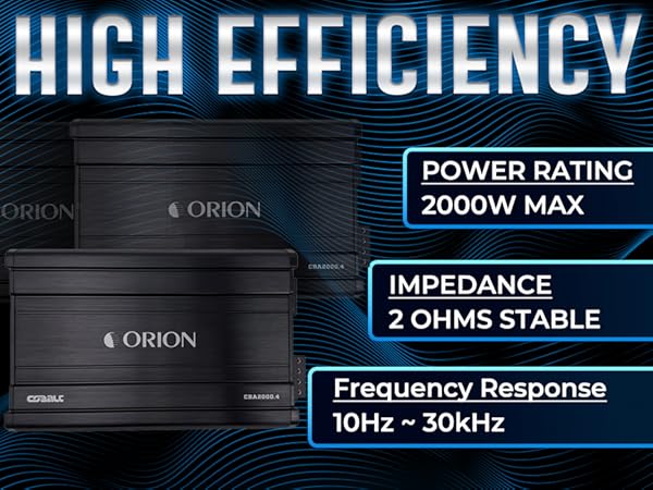ORION CB2000.4 4chアンプ 2000W Amazon.com: Orion Cobalt Series CBA2000.4 High Efficiency 4