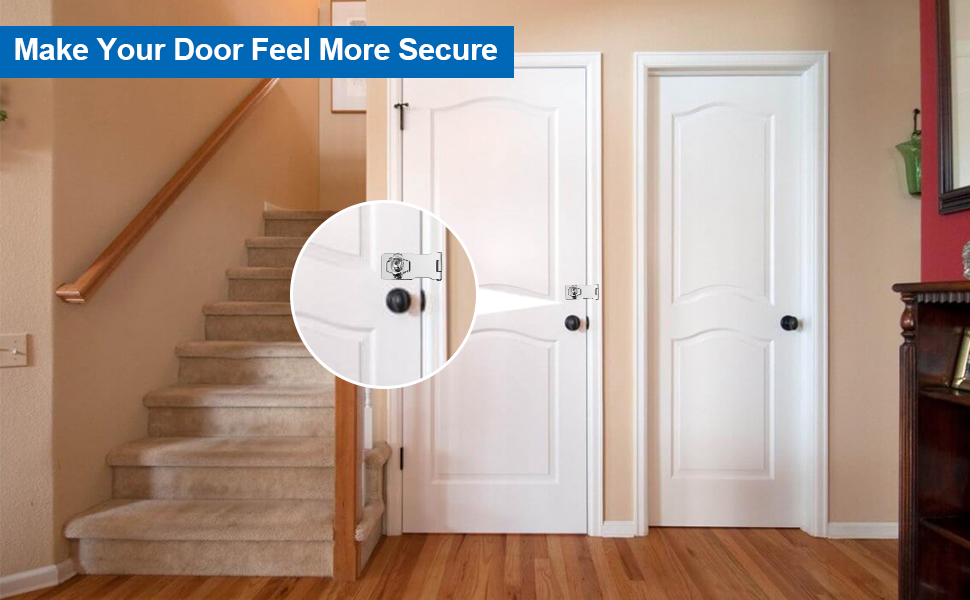 4 Pack Keyed Hasp Latch Lock 4 x 15/8 inch Twist Knob Keyed Locking