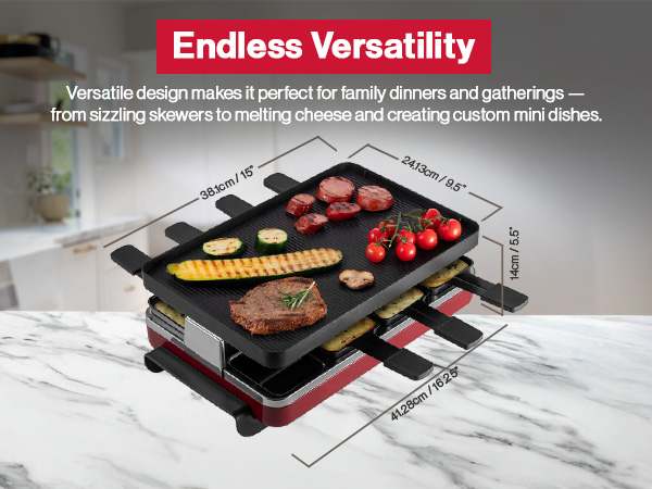 SWISSMAR ラクレットパーティーグリル Valais KF-77093JP Amazon.com: Swissmar Classic Raclette Party Grill with