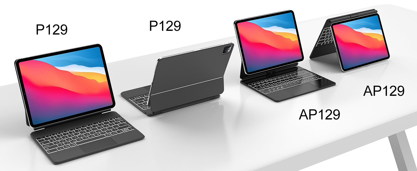 Magic Keyboard for iPad Pro 12.9, iPad Pro 12.9 Case with