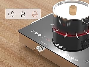 2 burner electric cooktop