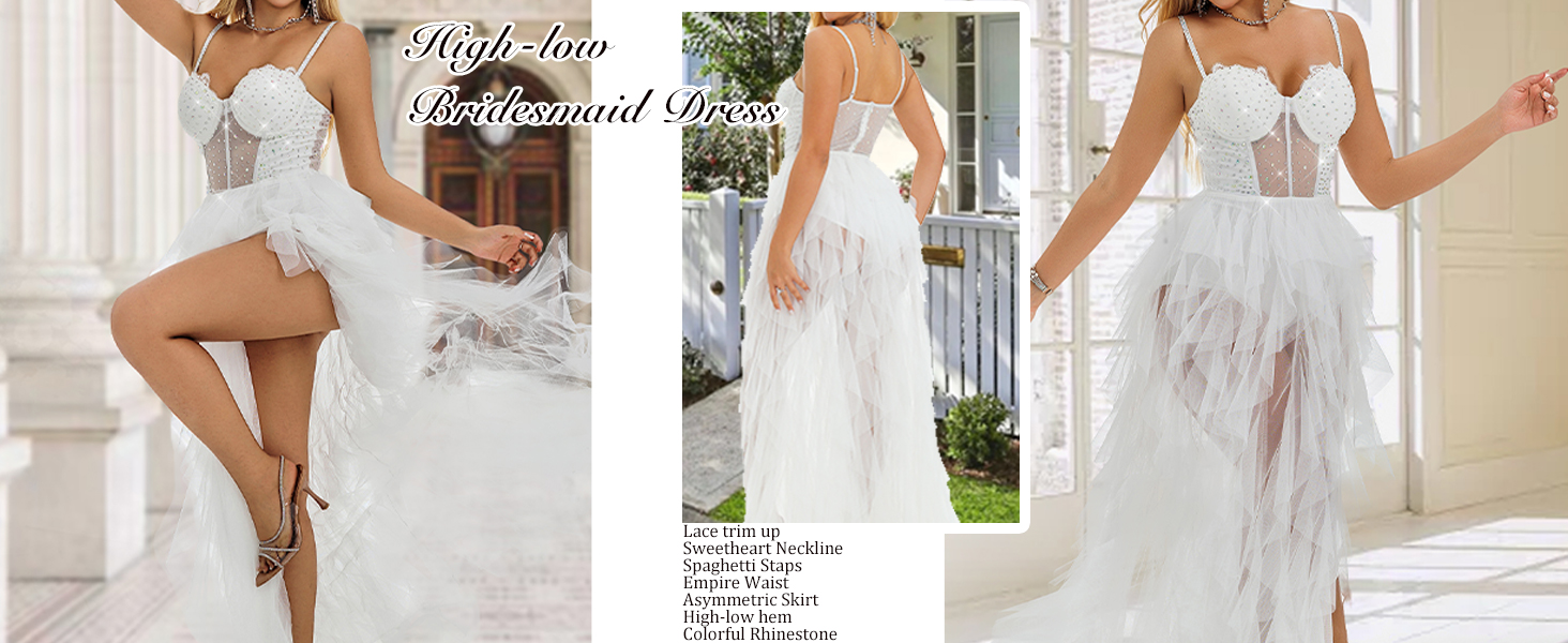 mermaid prom dress Wedding Dresses for Bride vestidos de novias Christmas Gift rhinestone dress