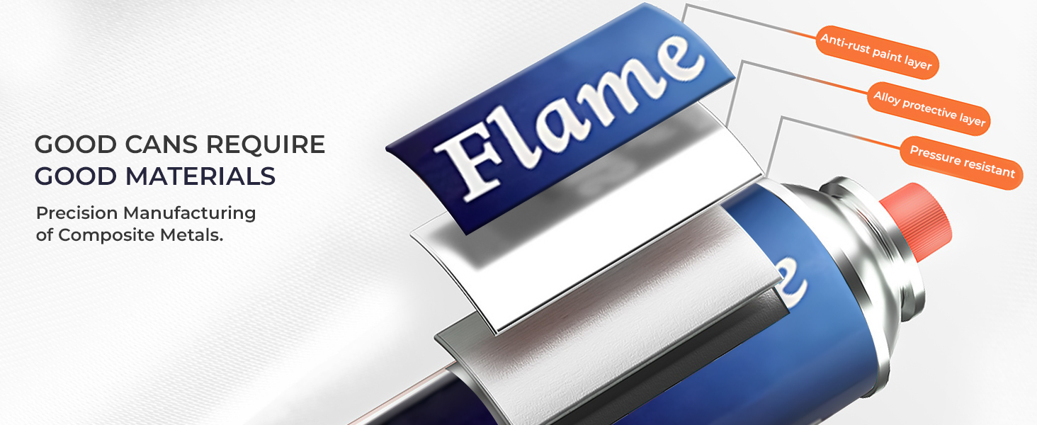 Gas canister portable for camping cooking