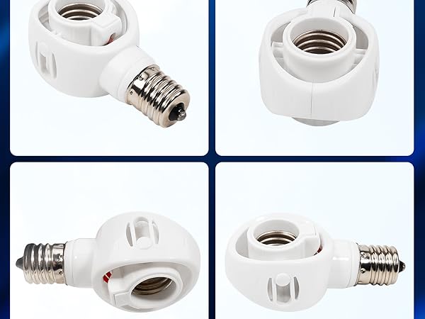 Amazon | Pispoer-E17 LED電球専用-可変式ソケット-屋内用