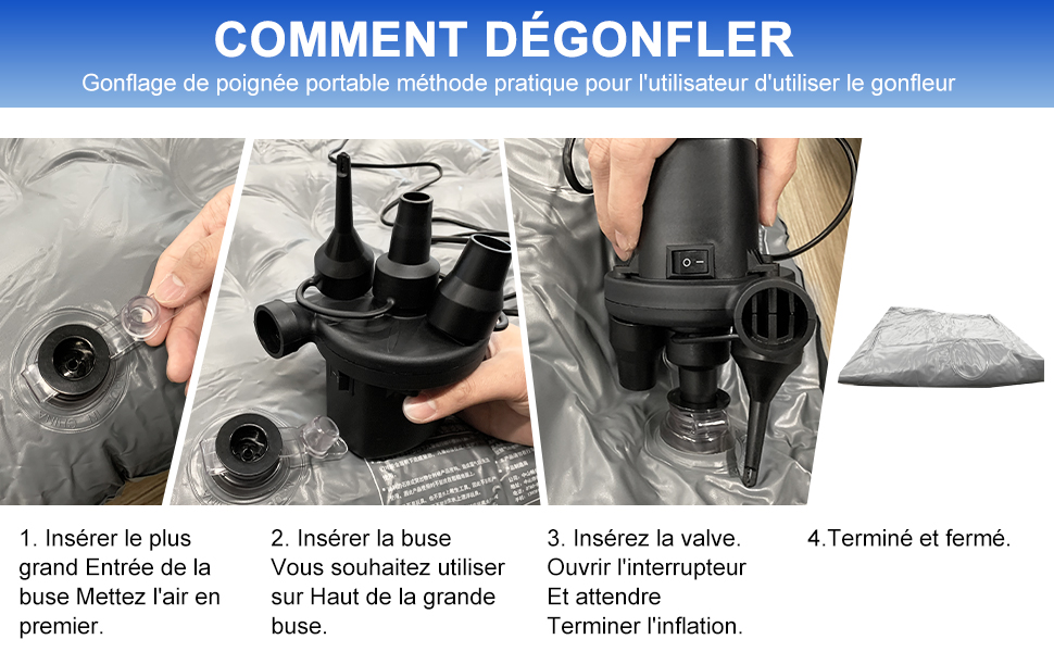 Pompe à Air Électrique Gonfleur Dégonfleur