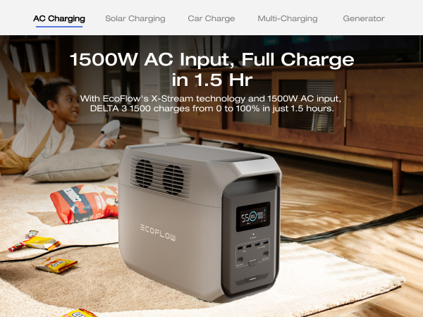Amazon.com : EF ECOFLOW Portable Power Station DELTA 3 1500
