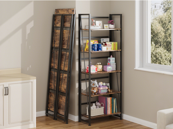 Amazon.com: BHG Vintage Multifunctional Folding Bookshelf