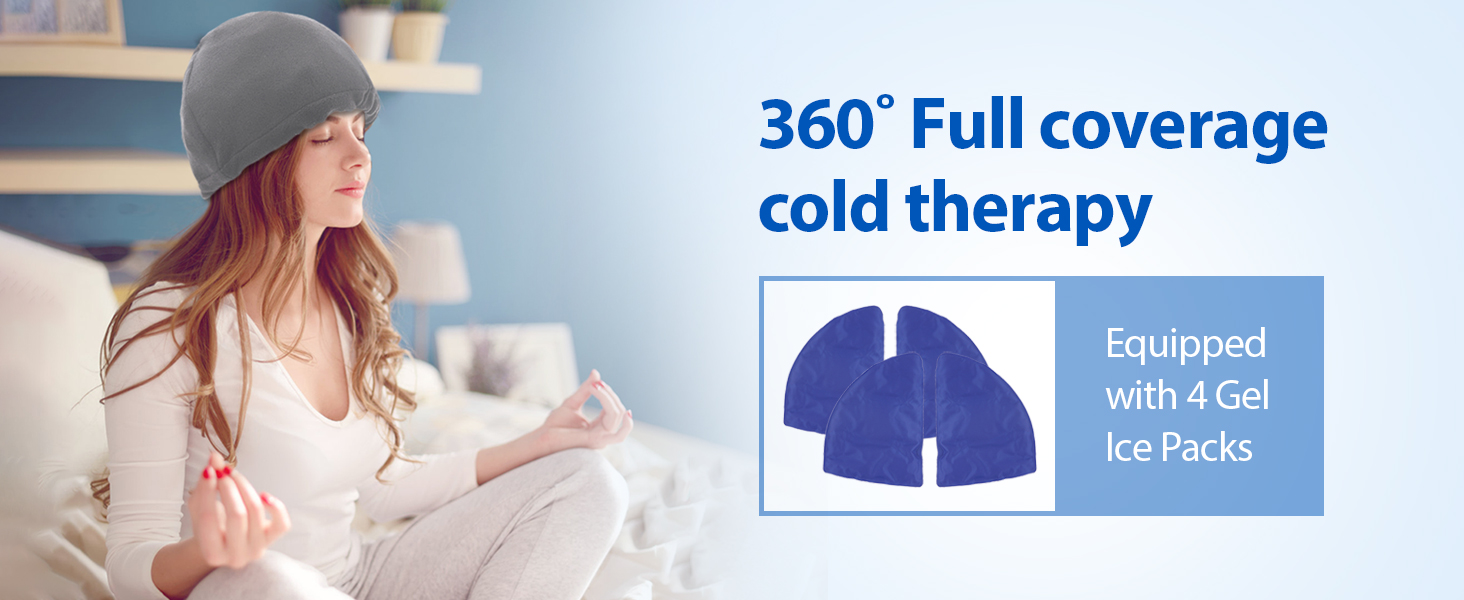 NEWGO Cold Cap Chemo Ice Cap for Cold Therapy, Reusable Ice