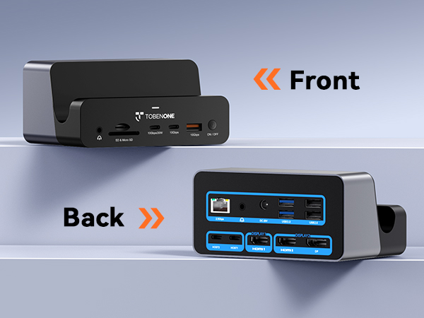 Amazon.com: TobenONE 18-in-2 MacBook Docking Station Dual