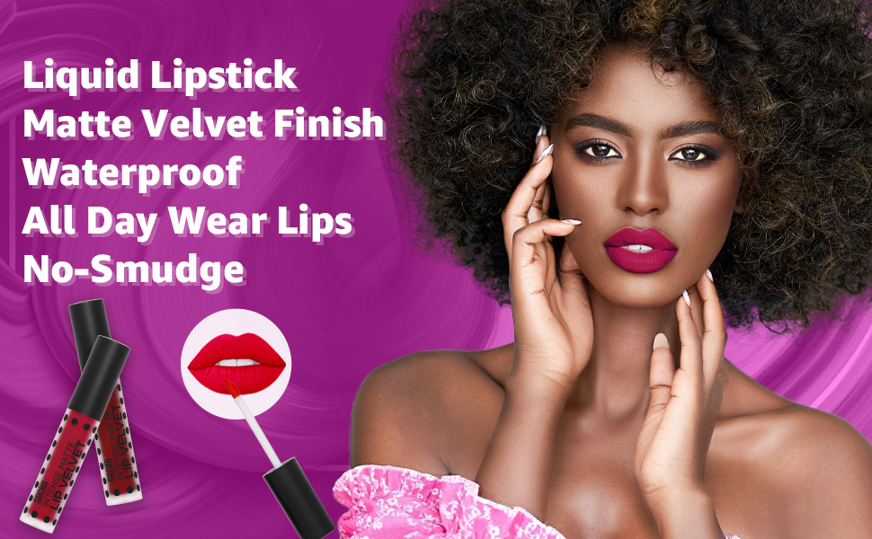 Intense matte lip velvet, liquid matte lipstick, lip stain