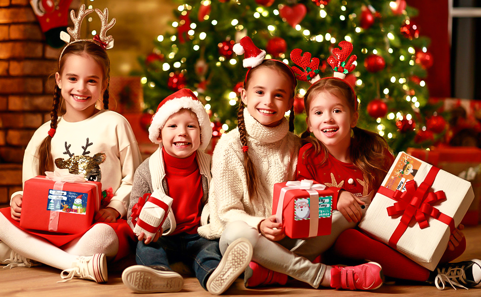 sticker gift tags for christmas presents