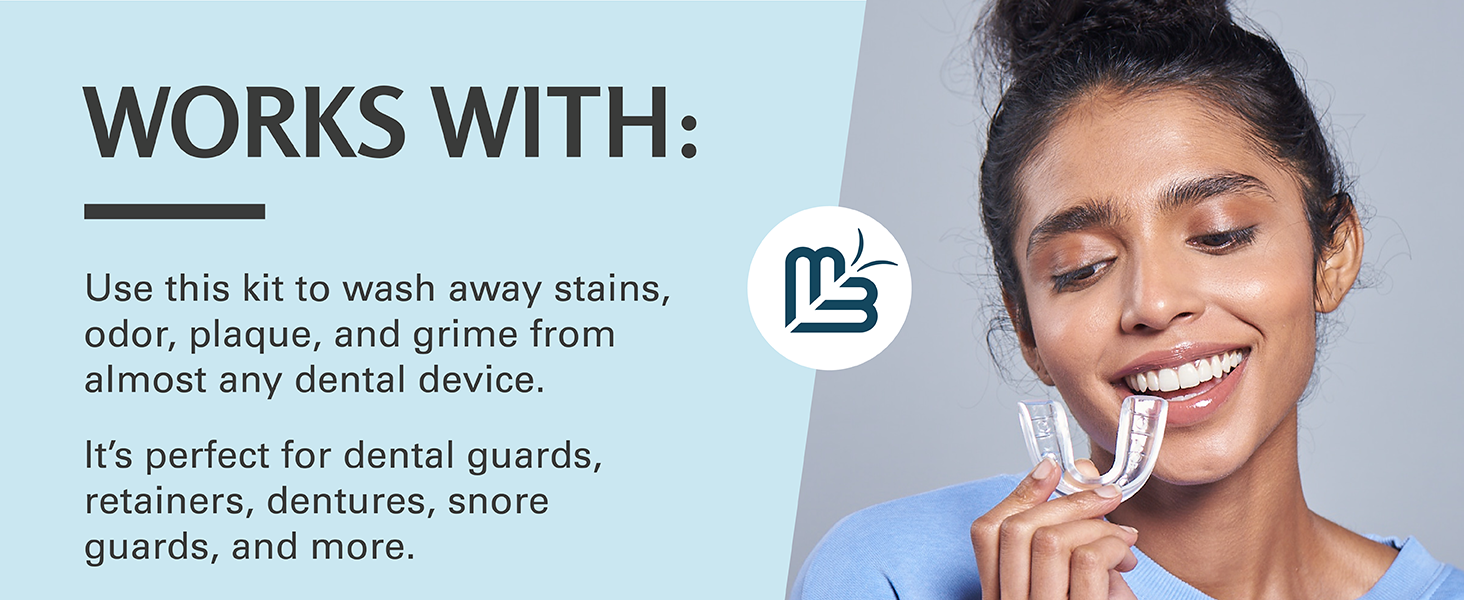 Retainer Cleaner Tablets and Soak Container Universal No