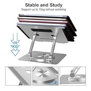 rotation twist laptop stand rack