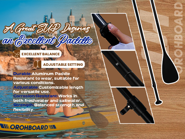 HICOO 11'6u00d734"u00d76" Extra Wide Inflatable Paddle Board With Kayak Seat, Stand Up Paddle Board, Sup Board With Double Blade Paddle, 10L Waterproof Bag, 16 D-Rings, 3 Removable Fins, Camera Mount