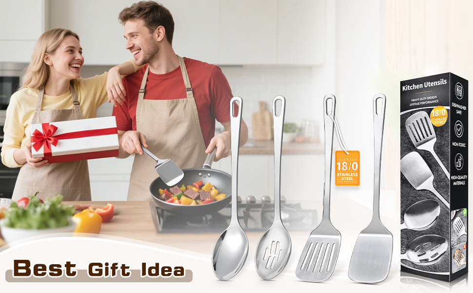 stainless steel utensils set