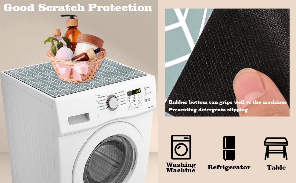 Actvty 2 Pcs Washer and Dryer Covers for the Top, 25.6'' x 23.6