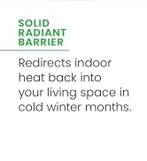 solid radiant barrier redirects indoor heat back into your living space in cold months