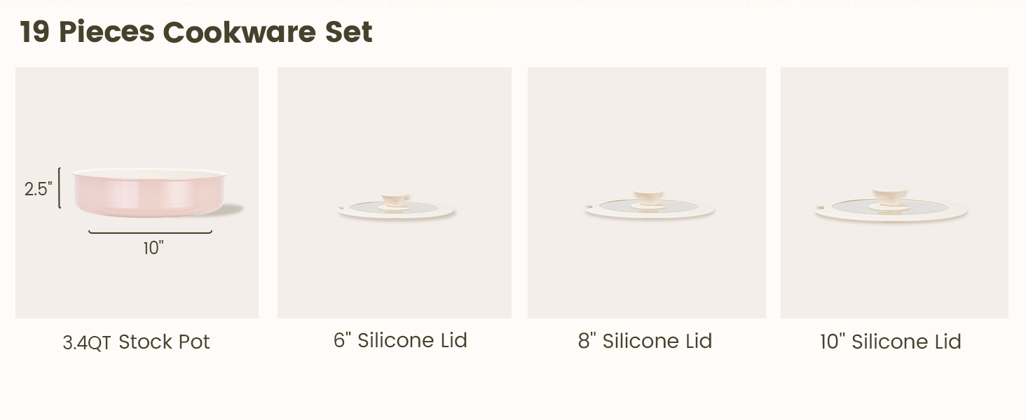 the 19 pcs set includes