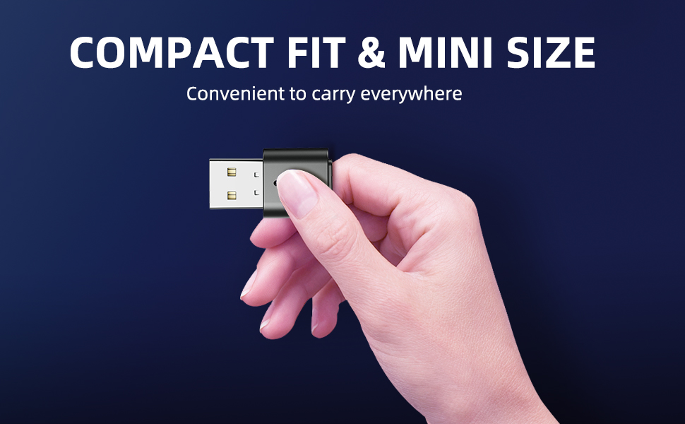 Smof USB Bluetooth audio adapter to PS5, PS4, Switch, PC. aptX low